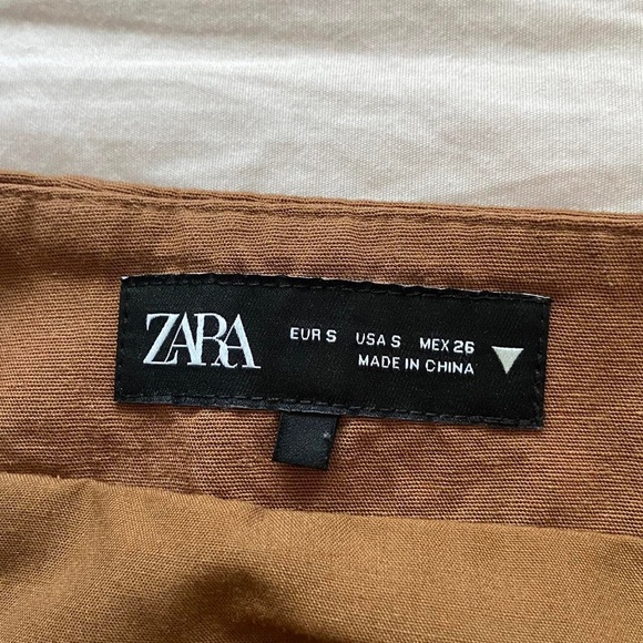 Brown Lace-Up Mini Skirt - Picture 3 of 4